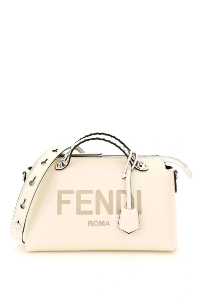 Fendi By The Way Medium Leather Handbag In Beige
