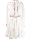 ETRO EMBROIDERED FLARED DRESS