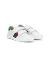 GUCCI TEEN WEB-DETAIL TOUCH-STRAP SNEAKERS