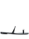 Giuseppe Zanotti Crystal-embellished Sandals In Black