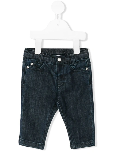 Knot Babies' Buttoned Jeans In Blue