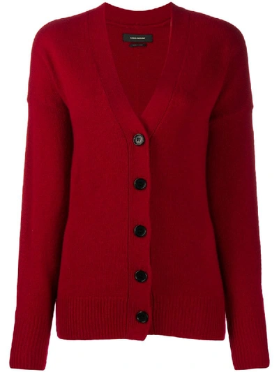 Isabel Marant Aries Cardigan In Red