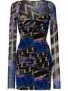 EMILIO PUCCI GRAPHIC-PRINT MIDI DRESS