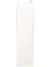 Monot Cut-out Slim-fit Crepe Maxi Skirt In White