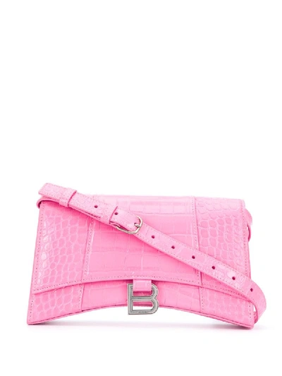 Balenciaga Hourglass Sling Bag Shoulder Bag In Pink