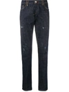 PHILIPP PLEIN SUPREME FLAME STRAIGHT-LEG JEANS