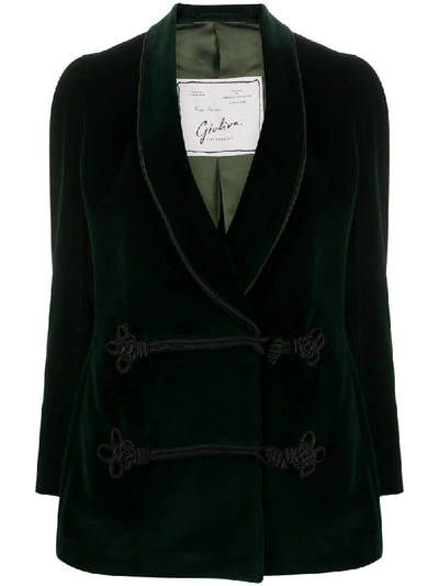 Giuliva Heritage Collection Long-sleeved Toggle Fastened Jacket In Green