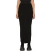 RICK OWENS BLACK SACRI SKIRT