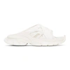 BALENCIAGA BALENCIAGA WHITE TRACK SLIDE SANDALS