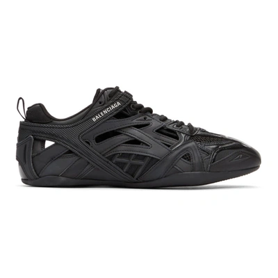 Balenciaga Drive Trainers In Black Leather And Fabric