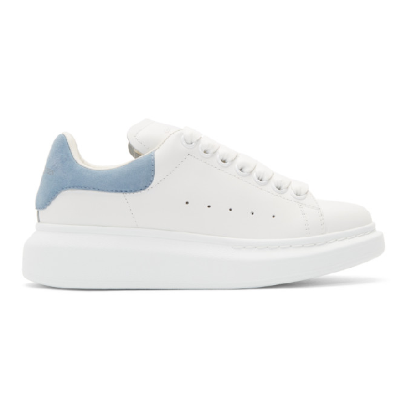 alexander mcqueen shoes blue and white