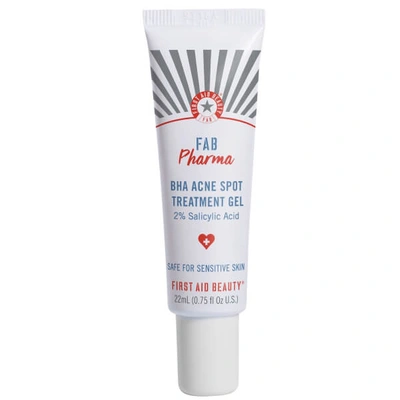 First Aid Beauty Fab Pharma Bha Acne Spot Treatment Gel 2% Salicylic Acid .75 oz / 22 ml