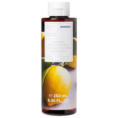Korres Renewing Body Cleanser In Basil Lemon
