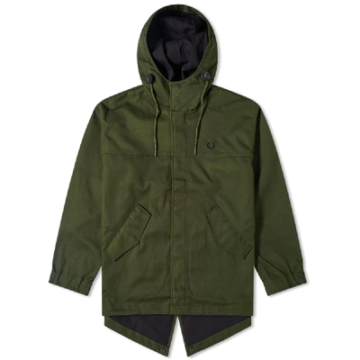 Fred Perry Authentic Short Bonded Parka In Green ModeSens