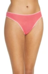 On Gossamer Gossamer Mesh Hip Bikini In Tulip Pink