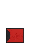 CHRISTIAN LOUBOUTIN COOLCARD WALLET IN BLACK LEATHER,11467950