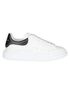 Alexander Mcqueen White & Black Studded Oversized Sneakers In White