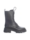 Ash Liam Anphibian Boots W/ Side Zip In Black