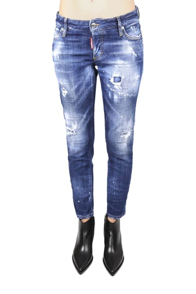 Dsquared2 Jennifer Cropped Denim Jeans