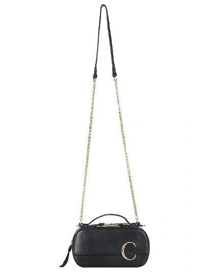 Chloé Mini  C Vanity Bag In Black