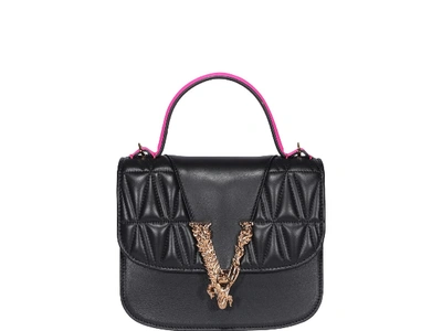 Versace Virtus Bag In Black