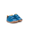 Camper Touch Fastening Leather Pre-walkers In Blue
