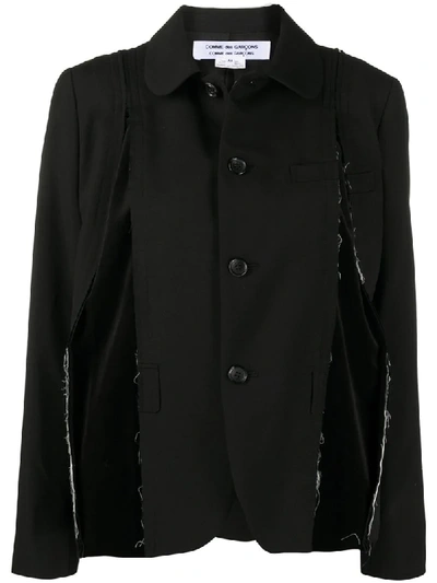 Comme Des Garçons Comme Des Garçons Deconstructed Jacket In Black