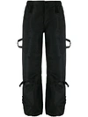 N°21 SIDE-STRAP CROPPED CARGO TROUSERS