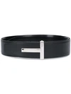 TOM FORD T-BUCKLE LEATHER BELT