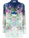 GIVENCHY FLORAL PRINT SILK SHIRT