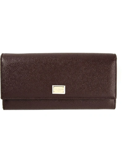 Dolce & Gabbana Long 'continental' Wallet In Red