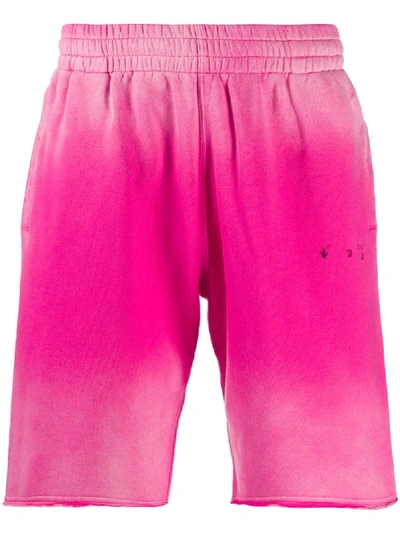 Off-white 扎染短裤 In Pink