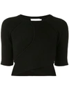 JONATHAN SIMKHAI CROPPED FINE RIB TOP