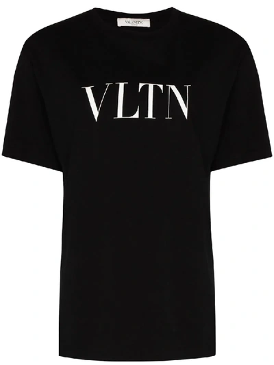 Valentino Vltn Logo T恤 - 黑色 In Black