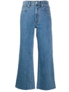 Slvrlake Grace Cropped Wide-leg High-rise Jeans In Satisfaction