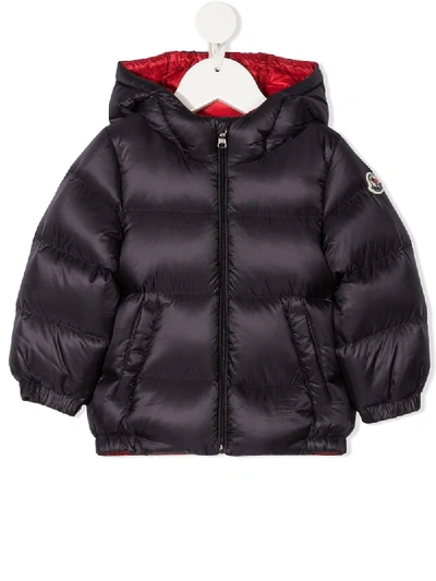 Moncler Babies' Macaire 连帽羽绒夹克 In Blue