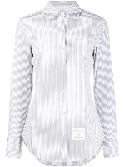 Thom Browne Classic Long Sleeve Shirt In Grey