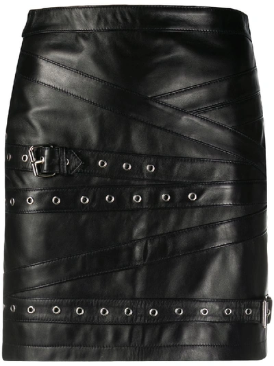 Manokhi Chloe Eyelet-embellished Skirt In Black