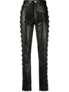 MANOKHI HIGH-WAISTED BUCKLED TROUSERS