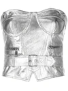 Manokhi Bustier Structured Top In Silver