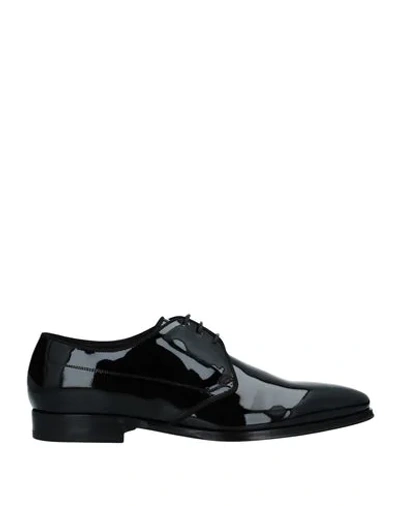 Dolce & Gabbana Raffaello Derby Lace-up Shoes In Black