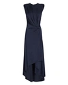 MONSE Draped Power-Shoulder Midi Dress,060053154594