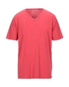 Original Vintage Style T-shirt In Coral
