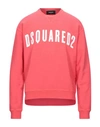 Dsquared2 Sweatshirts In Coral