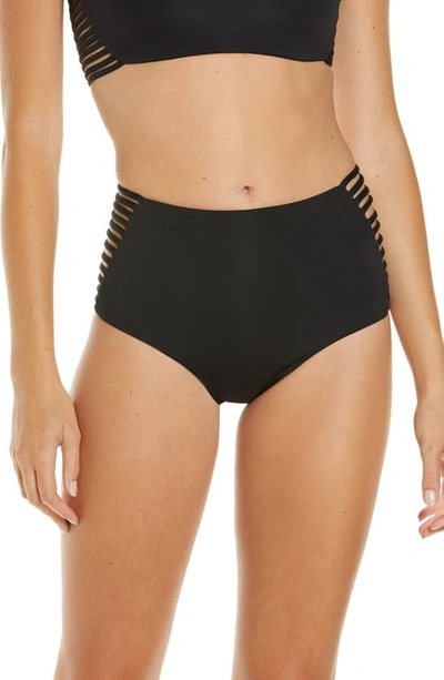 L*space Harrington High Waist Bikini Bottoms In Black