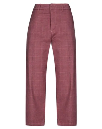 Department Five Casual Pants In Fuchsia