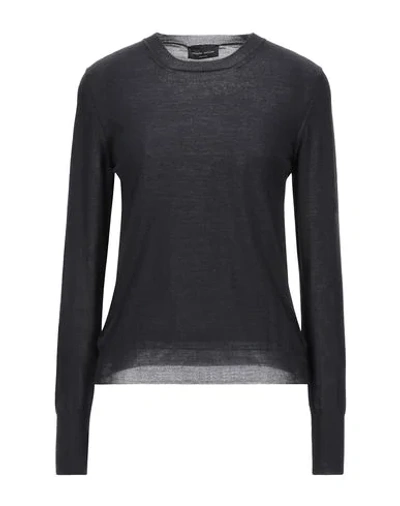 Roberto Collina Sweaters In Black