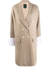 JEJIA DOUBLE-BREASTED COAT,15643166