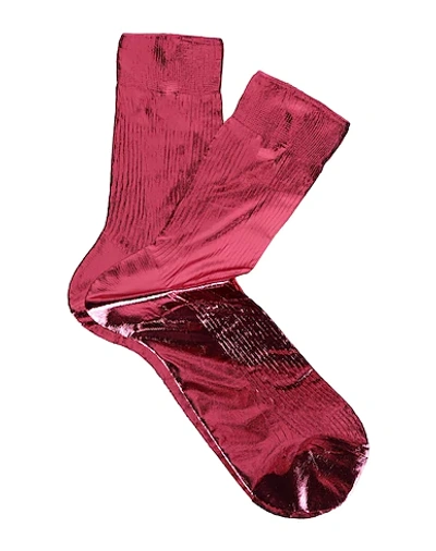 Maria La Rosa Short Socks In Fuchsia