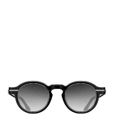 Matsuda Thick-frame Round Sunglasses In Grey